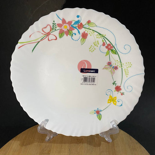 Luminarc Feston Colombelle 25cm Dinner Plate | Dishwasher Safe | Heat and Shock resistant