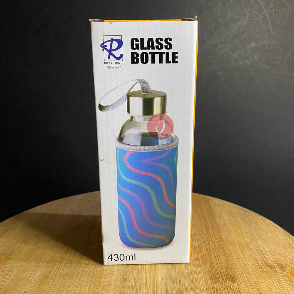 Water Glass Bottle Royal Dine 430ml | With Cotton Cover