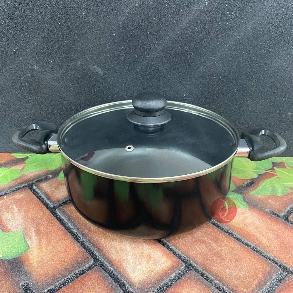 Dynamex Classic 24cm Non-Stick Casserole Dutch Oven With Glass Cover