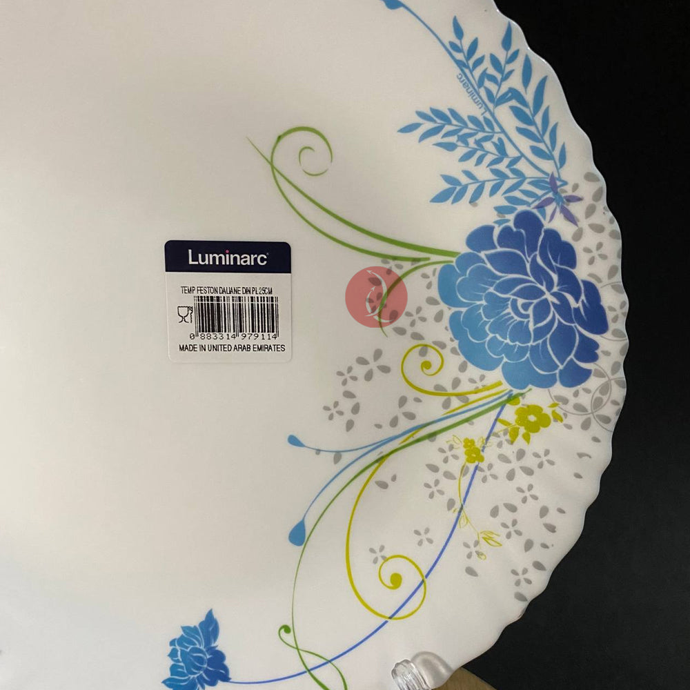 Luminarc Feston Daliane 25cm Dinner Plate | Dishwasher Safe | Heat and Shock resistant