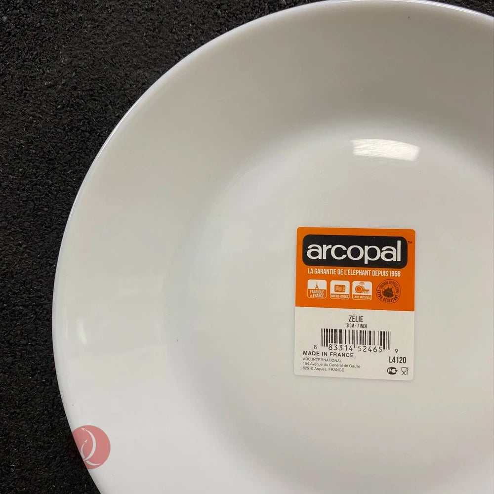 Arcopal Zelie Dessert Plate 18cm | Dishwasher Safe | Heat and Shock Resistant