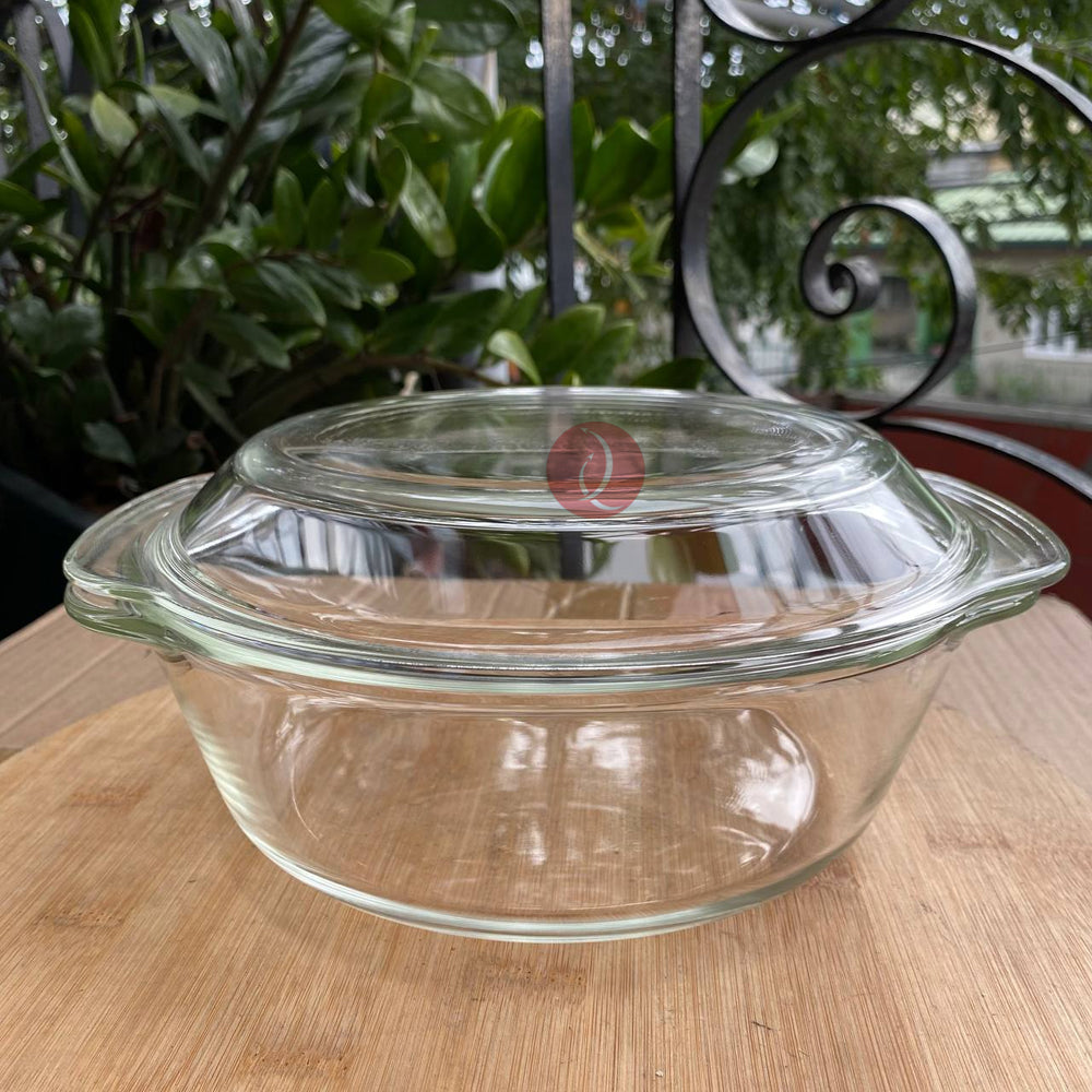 Glass Casserole Royal Dine Lancaster 2L | Microwave | Oven Safe | Borosilicate Glass