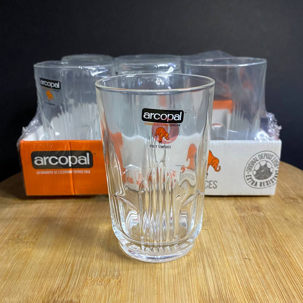 Arcopal Orient 6pcs 27cl Clear Glass Tumbler | Drinking Glass | Heat Resistant | Tempered Glass