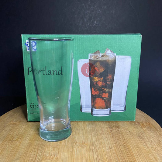 Royal Dine Portland 6pcs Glass | Drinking Glass | 380ml Tumbler