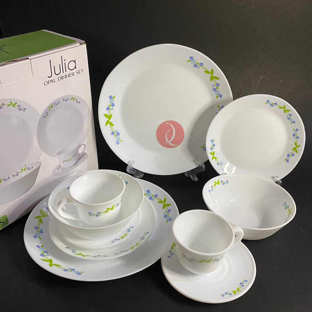 Opal Dinner Set Royal Dine Julia 10pcs Set | Dinner Plate | Dessert Plate | Cup & Saucer