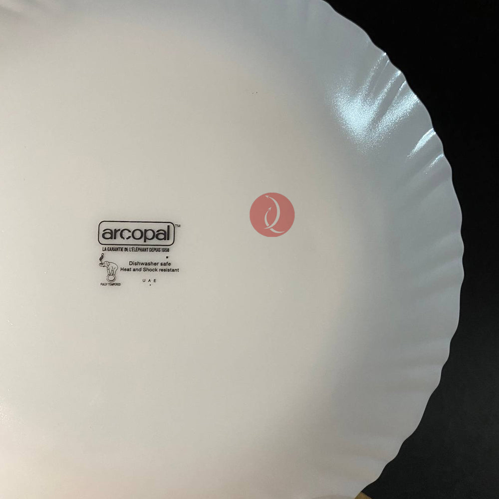 Arcopal Zulme Dinner Plate 25cm | Dishwasher Safe | Heat and Shock resistant