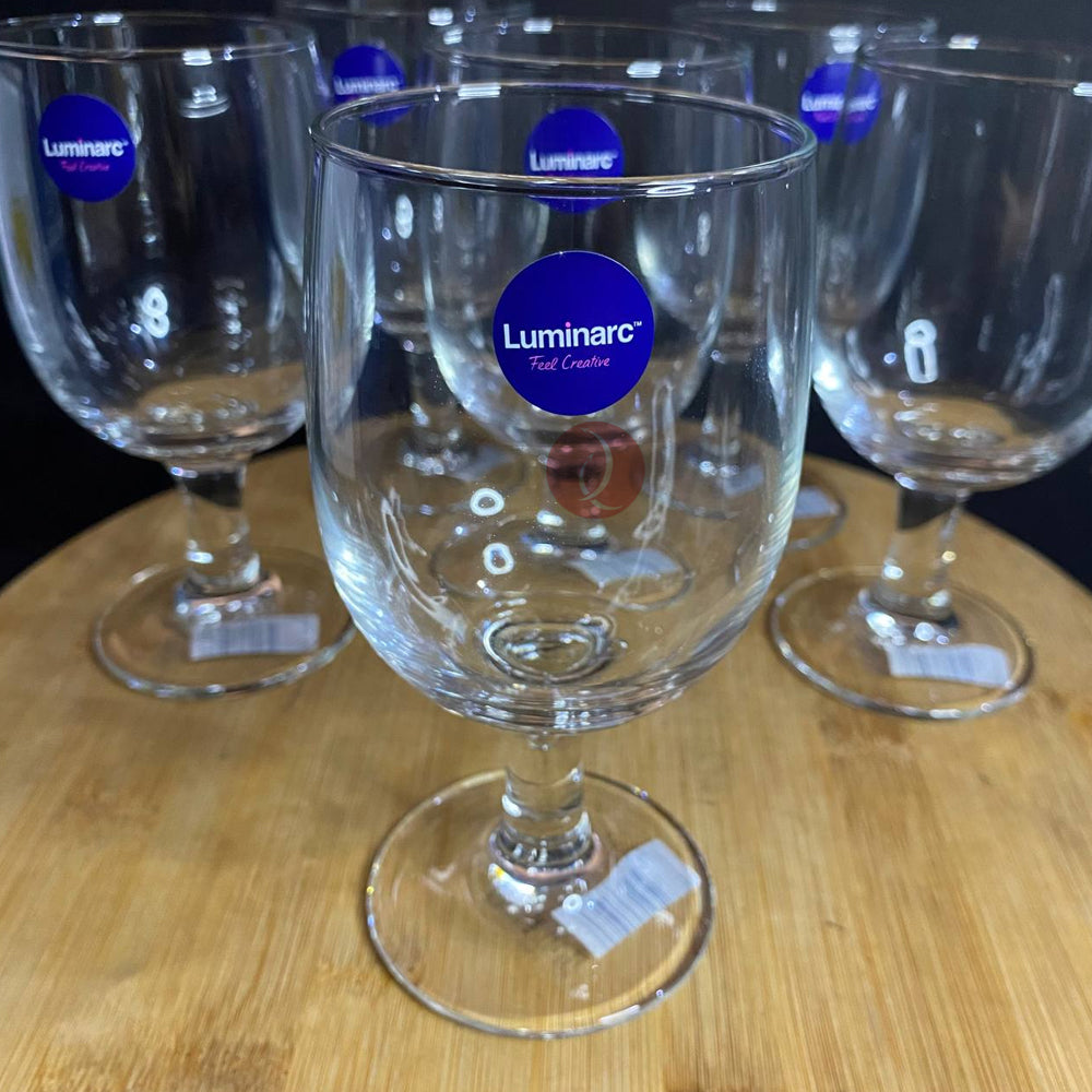 Luminarc Regal 6pcs Wine Glass | Water Goblet Set | 330ml | Fully Tempered High Quality Glass