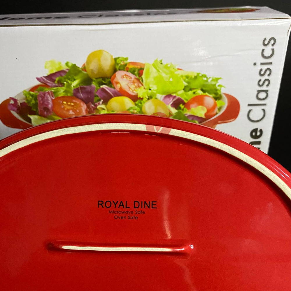 Royal Dine Montana 1.3L Red Oval Baking Dish | Oven Safe | Serving Dish | Microwave Safe