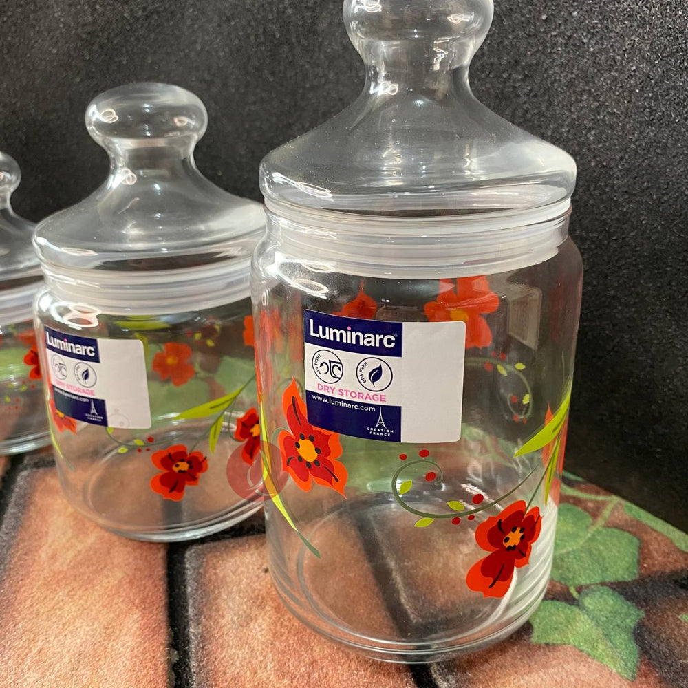 Luminarc Anthia 3pcs Jar Set | Storage Set | Kitchen Canister