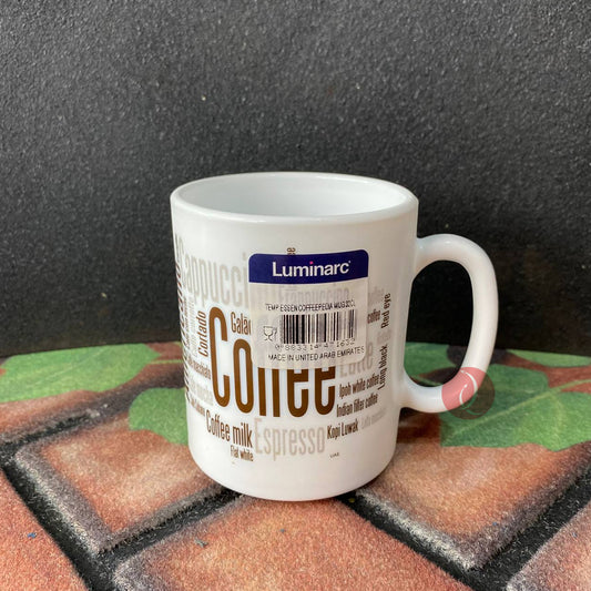 Luminarc Mug Essence Coffepedia 320 ml Glass Ceramic | Per Piece